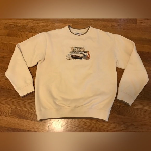 Vintage boat sweatshirt cream size L - Picture 2 of 15